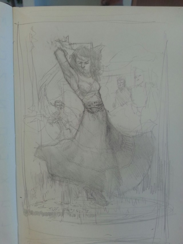 Sketch of Allure of the Gypsies Cover