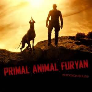 Riddick and his pet from the new movie