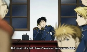 Colonel Mustang from Fullmetal Alchemist