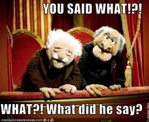 Waldorf and Statler from Muppets