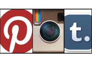 Pinterest, Tumblr, Instagram Icons