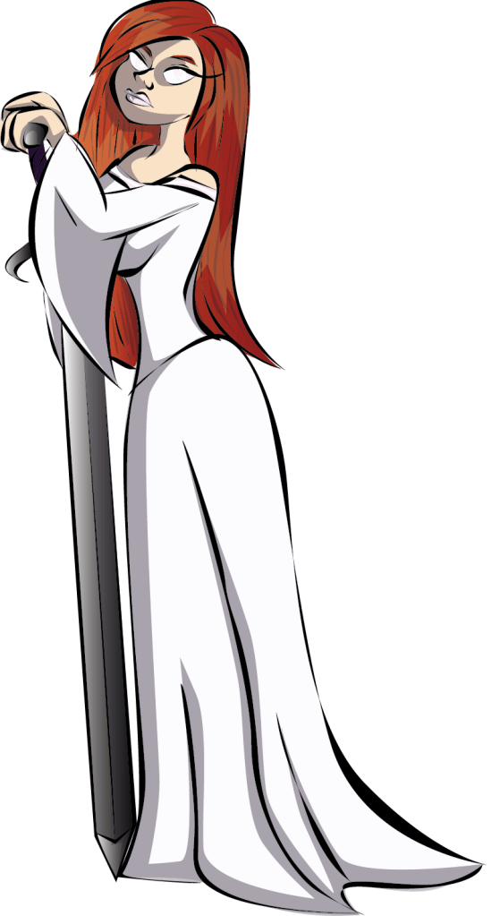 Zaria with Sword by Kayla Matt