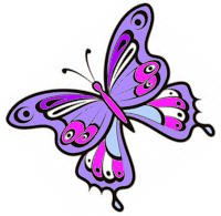a Purple butterfly