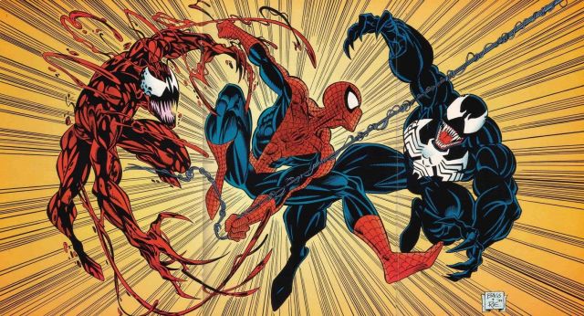 Spider-Man, Venom, and Carnage from Marvel Comics
