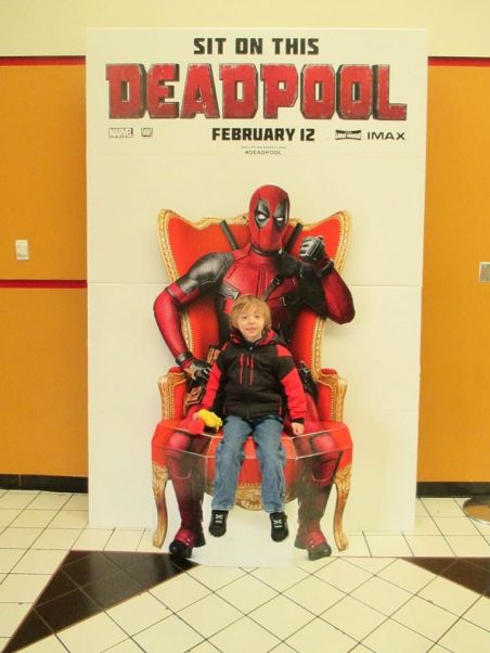 That is a Plush Deadpool and Plush Woodstock in his hand