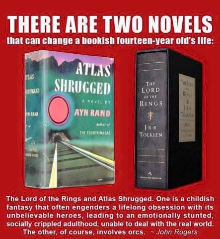 Ayn Rand and Tolkien
